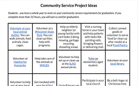 community service project