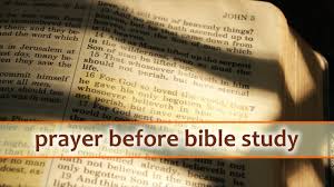 prayer for bible study