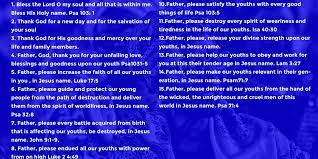 prayer for youth service