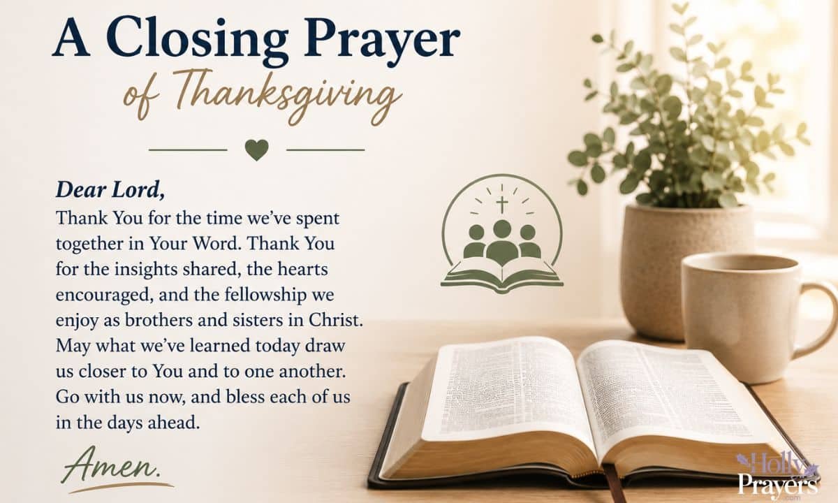 prayer for after bible study