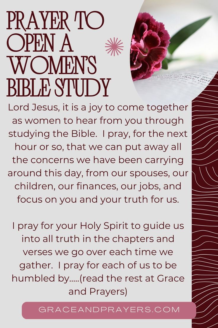 starting a women's bible study group