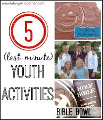activities for church youth fellowship