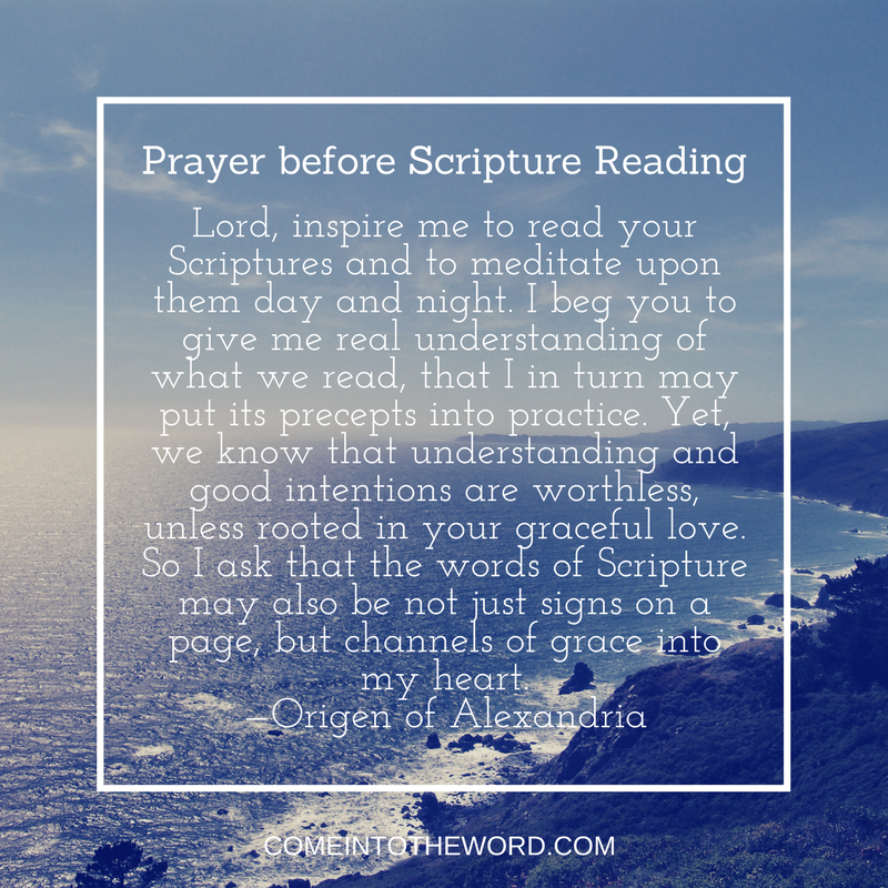 beginning prayer for bible study